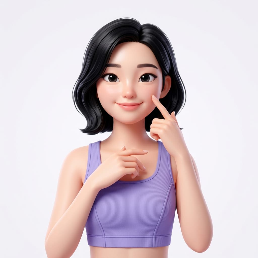 번들거리는 피지